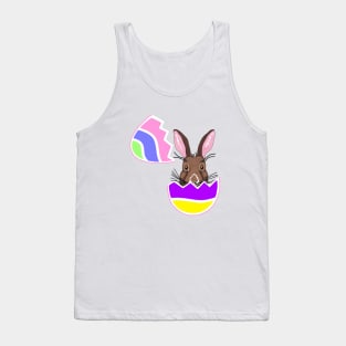 Happy Easter Chocolate Bunny - Cute Easter Bunny Art Tank Top